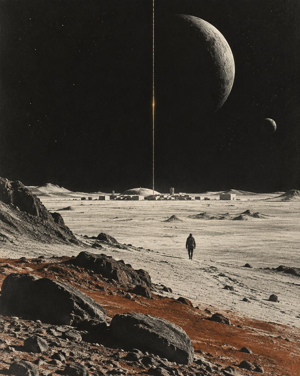 An austere imagined lunar settlement inspired by Anarres